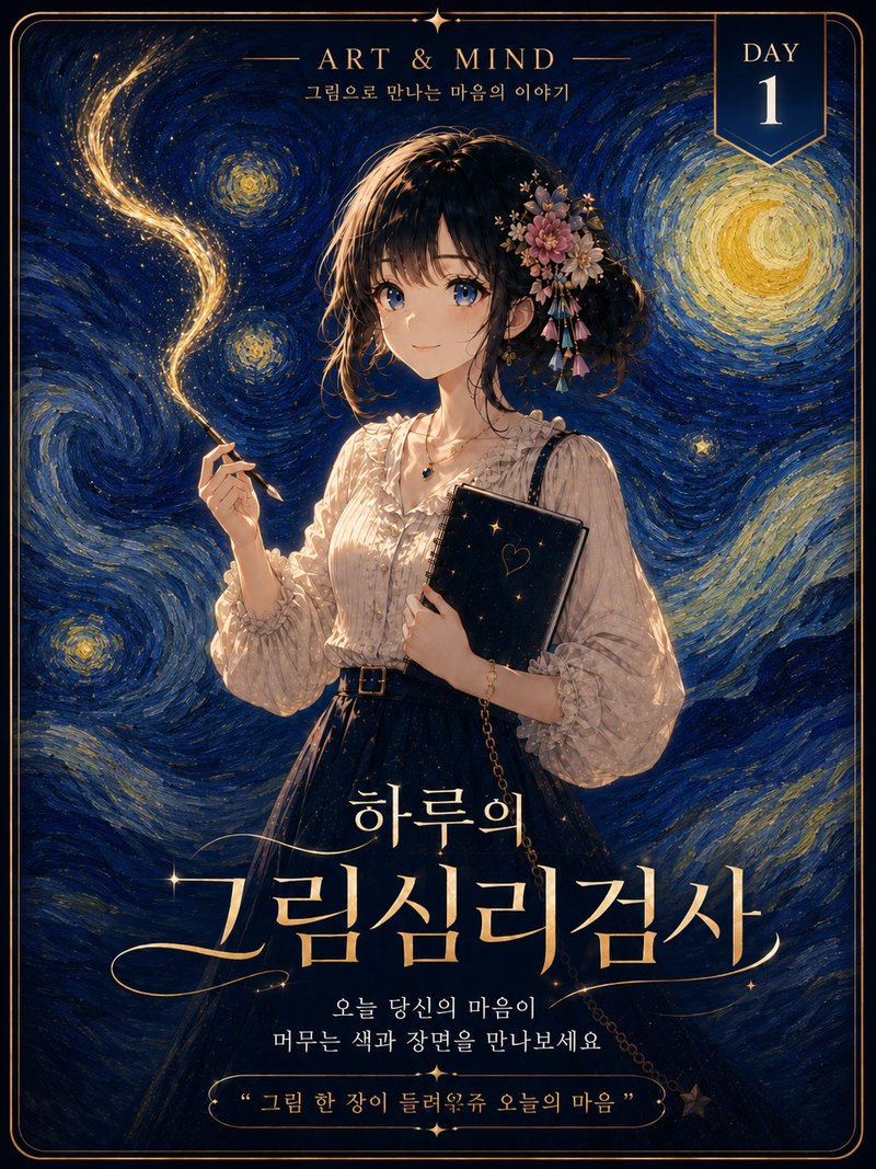 하루의 그림심리검사 — 오늘 당신의 마음이 머무는 색과 장면을 만나보세요